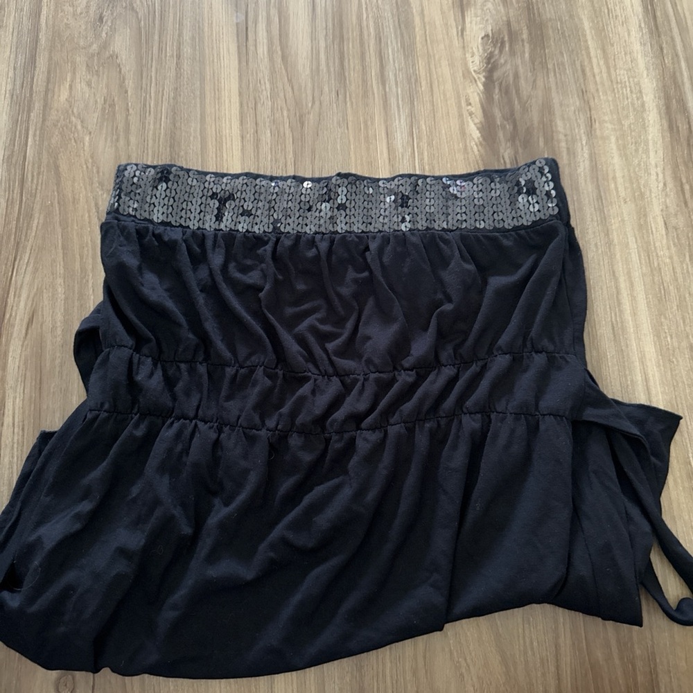 NAILA Black Sequin Trim Blouse